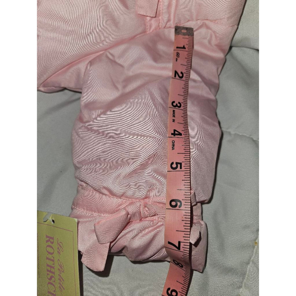 Rothschild Puffer Bunting Snowsuit Size 0-6 Months Pink Ice New - Picture 11 of 11